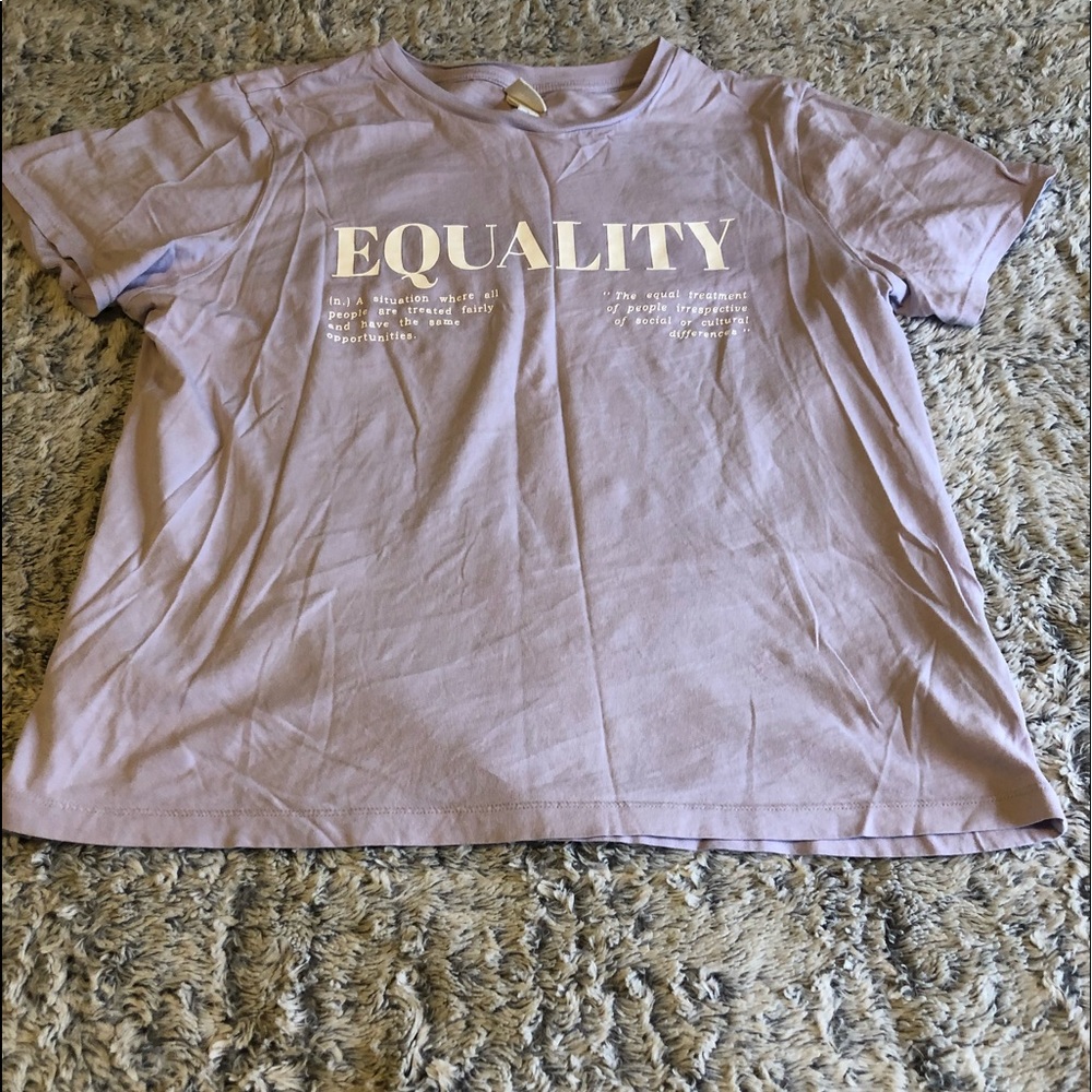 H&M shirt just a little wrinkly but with no holes and no stains